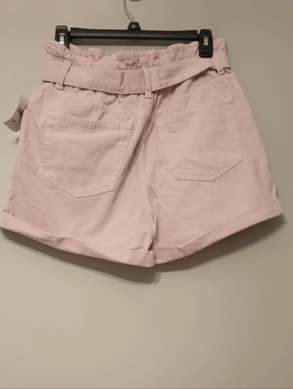 Forever 21 Pink High-Waist Denim Casual Shorts L